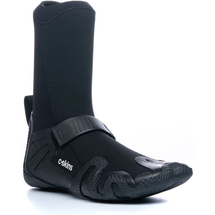 2026 C-Skins Wired 5mm Hidden Split Toe Wetsuit Boots C-BOWI5HST - Black